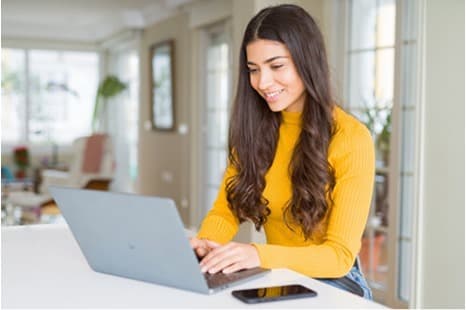 A Mintly franchise partner working from home